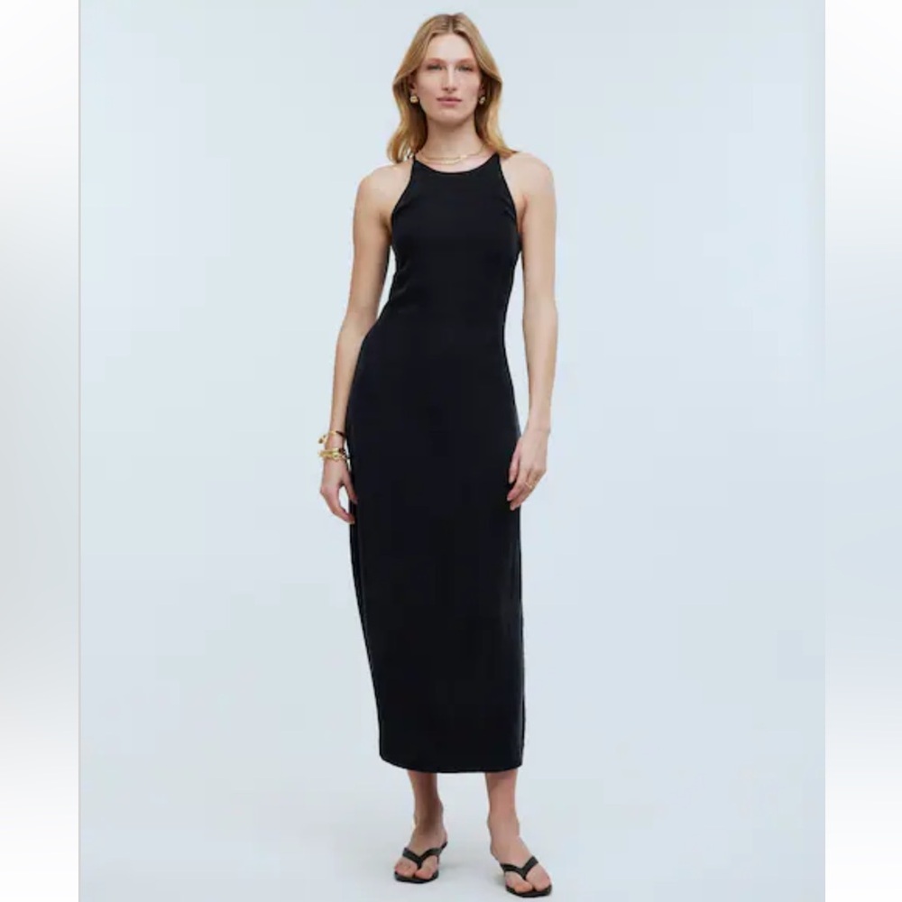 Madewell Black Midi Dress
